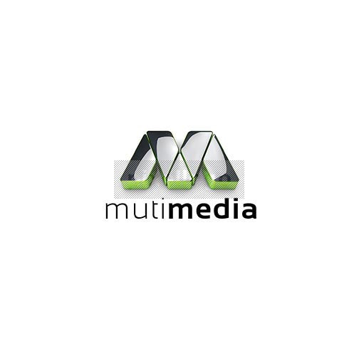 3D M Logo in Chrome - Pixellogo