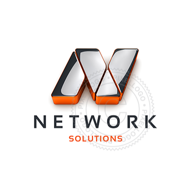 3D N Logo - Network logo