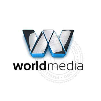 W 3D logo - Chrome and Metal W Logo | Pixellogo