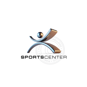 3D sportsman Logo - Pixellogo