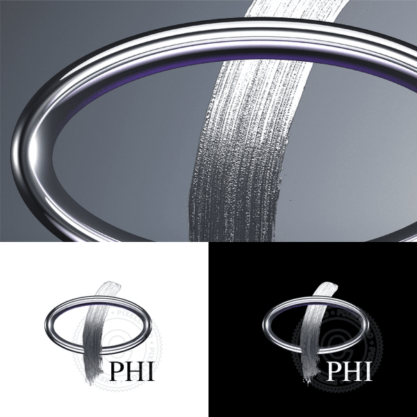 3D Phi Tech Logo - Pixellogo