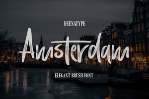 Amsterdam Brush Font - Pixellogo