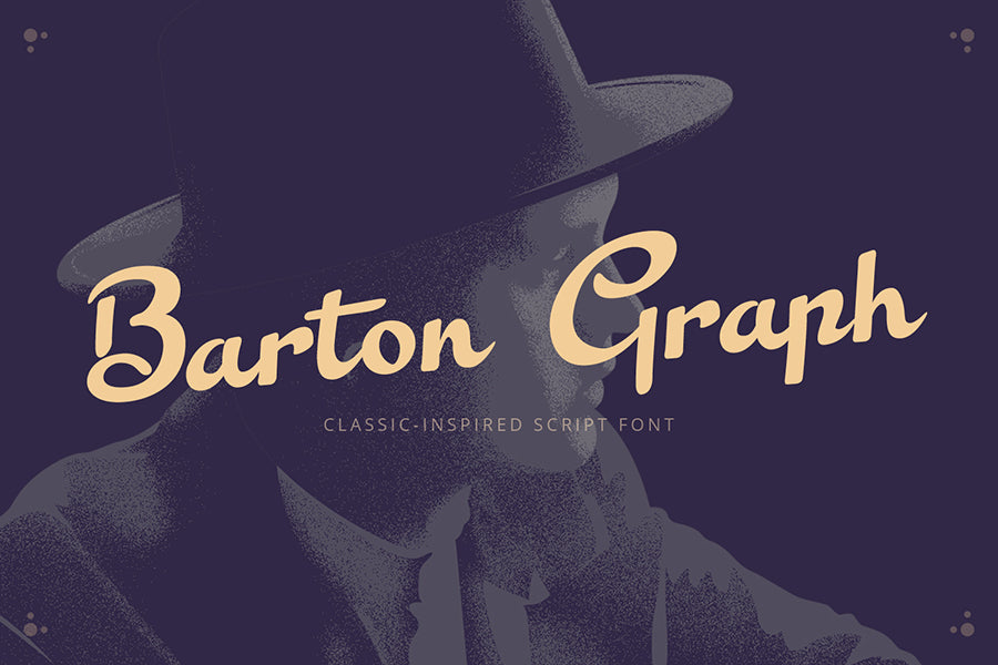 Barton graph free font - Pixellogo