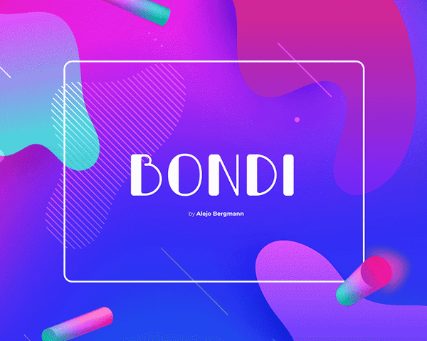Bondi Free Font by Alejo Bergmann - Pixellogo