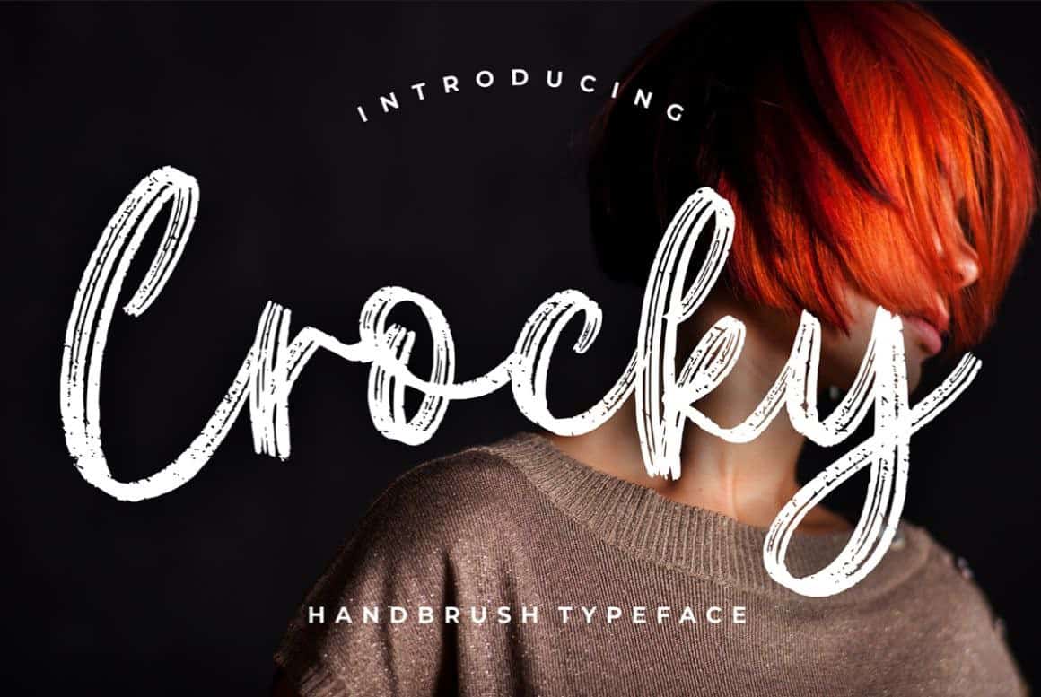 Crocky Free font - Pixellogo