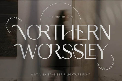 Northern Worssley Free font - Pixellogo