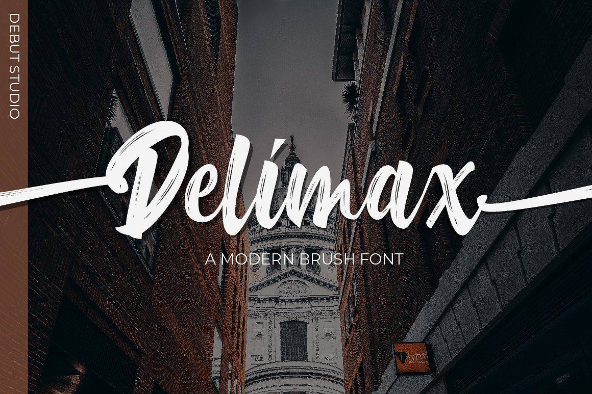 Delimax Free font - Pixellogo