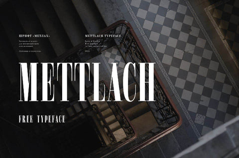 Mettlach Free font - Pixellogo