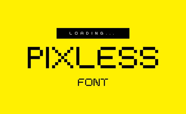 Pixless Free font - Pixellogo