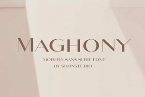 Maghony Free font - Pixellogo