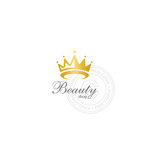 queen crown logo design