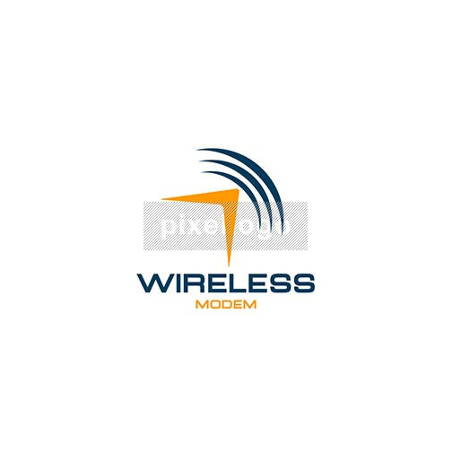 Wireless Router - Pixellogo