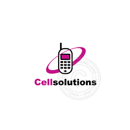 Cellular phone logo - Pixellogo