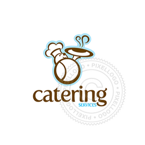 Catering Services Logo - chef holding a tray | Pixellogo