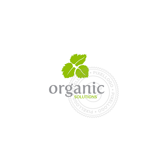 Green Leaves Organic Shop - Pixellogo