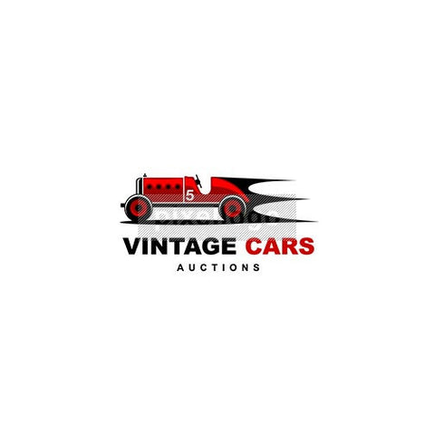 Vintage Auto Racing - Pixellogo