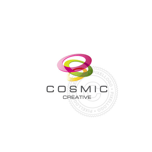 Cosmic Rings Logo Design - Pixellogo