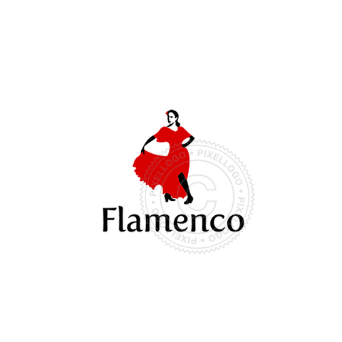 Flamenco Dance School free logo - Pixellogo