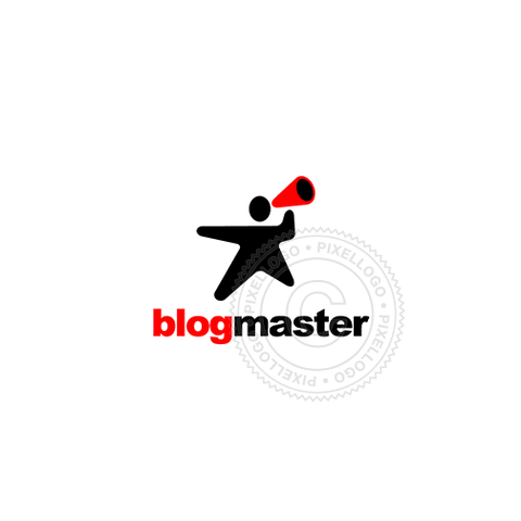 Blogger Logo Template - Pixellogo