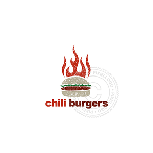 Chili Ham Burger Fast Food Restaurant - Pixellogo