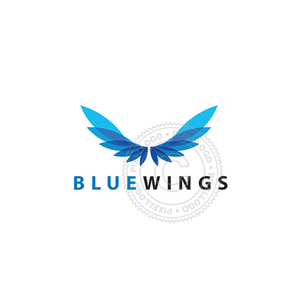 Blue Wings logo | Pixellogo