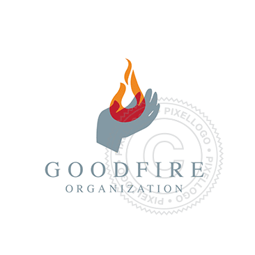 Hand fire logo
