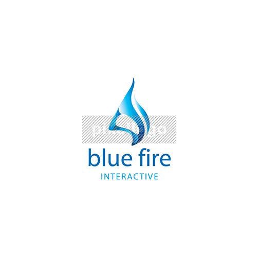 Blue Flame Logo - Pixellogo