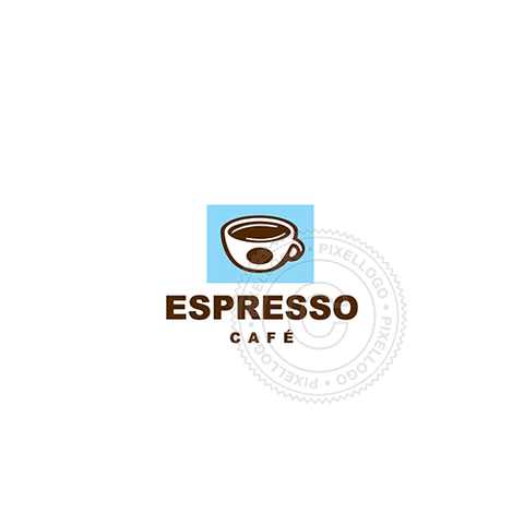 Espresso Cafe - Coffee Cup - Pixellogo