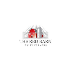 Red Barn Logo - Dairy Farming