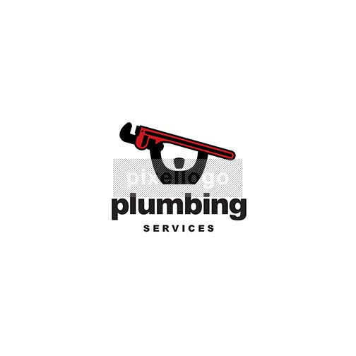 Plumber Logo - Man With A Wrench - Pixellogo