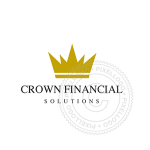 Gold Crown Logo - Pixellogo