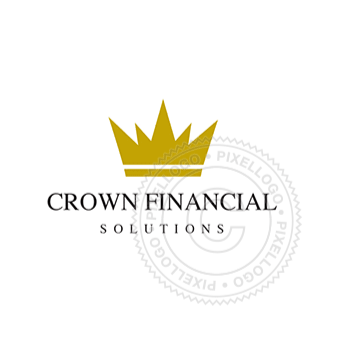 Gold Crown Logo - Pixellogo