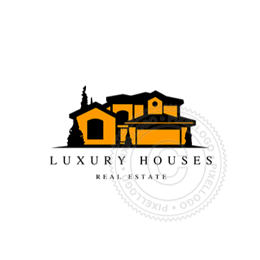 Real estate logo - Luxury Home - Pixellogo