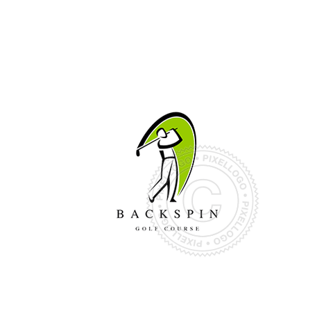 Backspin Golf Logo - Pixellogo