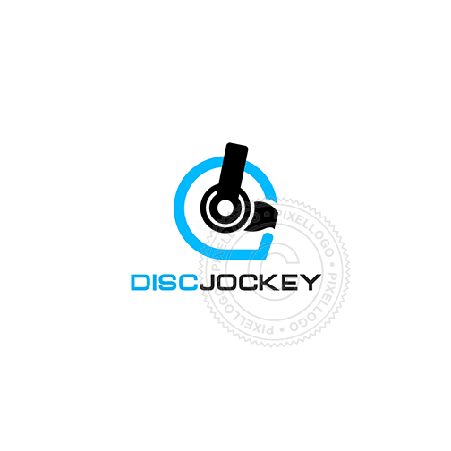 Disc Jockey - Pixellogo