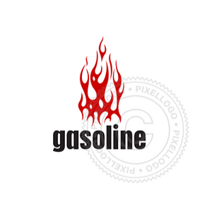 Fire Logo - Gasoline burning - Pixellogo