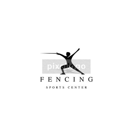 Free Fencing logo - Pixellogo