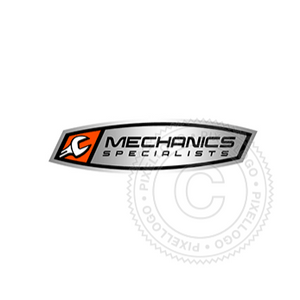 Auto Mechanic Emblem - Pixellogo