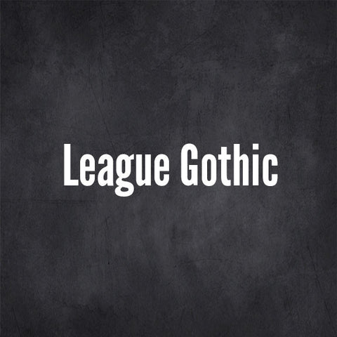 League-gothic free font - Pixellogo
