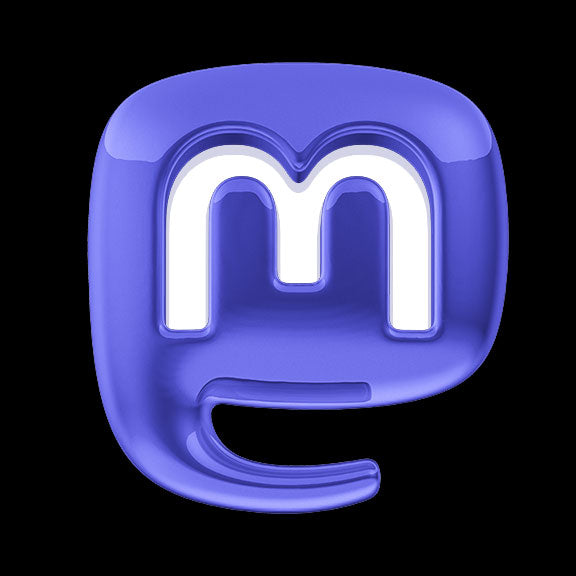 Mastodon Logo - 3D free download - Mastodon 3D Logo design