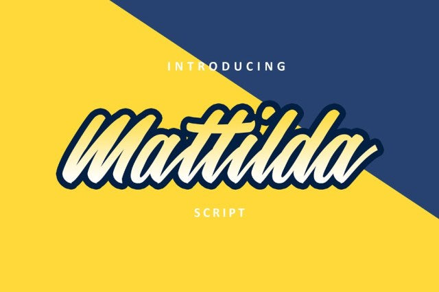 Mattilda Script Free Font - Pixellogo