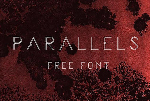 Parallels Free Display Font - Pixellogo