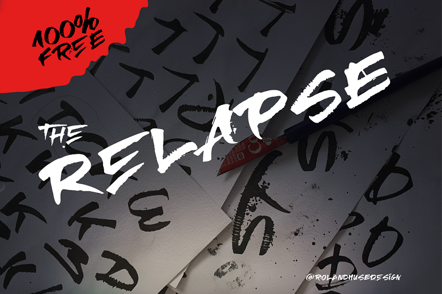 RElapse free font - Pixellogo