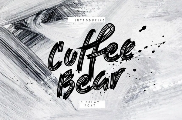Coffee-Bear Free font - Pixellogo
