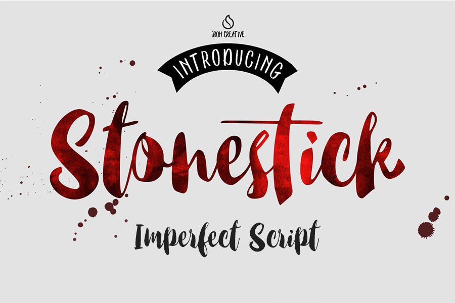 Stonestick Imperfect Script-Free-Font - Pixellogo