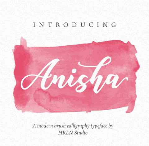 Anisha free font - Pixellogo