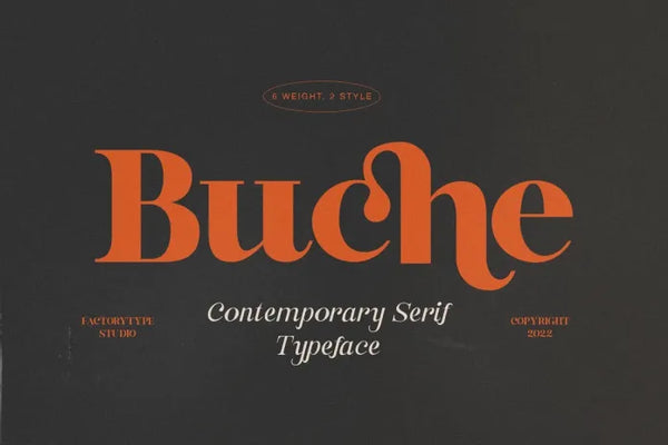 Buche Free font - Pixellogo