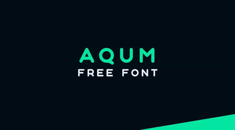 Aqum free font - Pixellogo