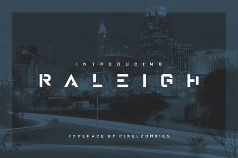 Raleigh Premium Free font - Pixellogo