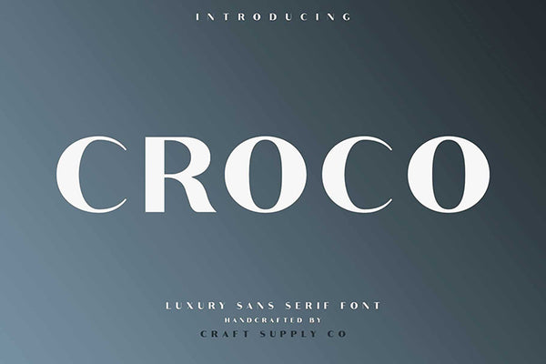 Croco Sans Serif Free Font - Pixellogo
